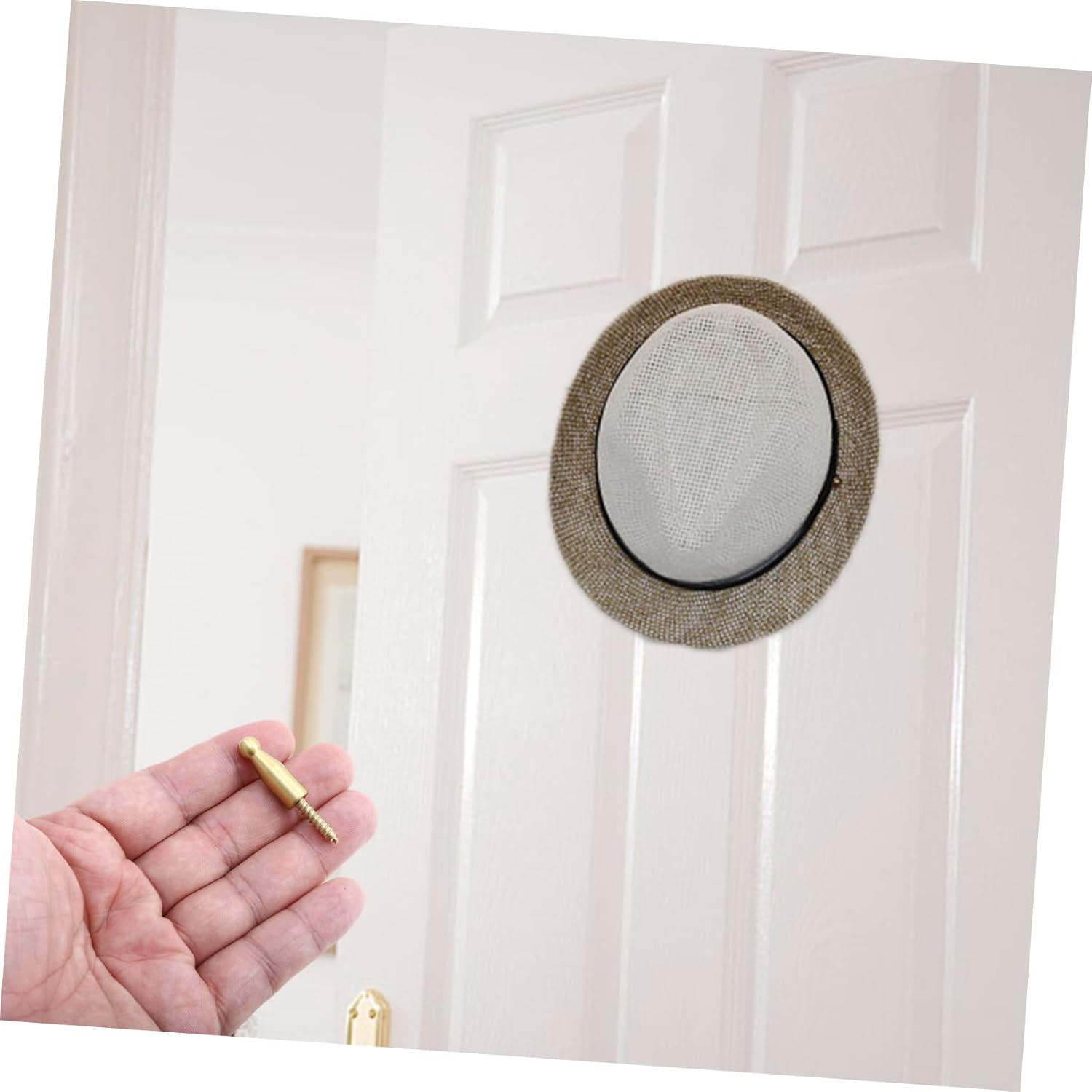 DOITOOL 4 ganchos de latón para abrigos, ganchos de baño, ganchos de pared, ganchos de clavija, ganchos de baño, ganchos para colgar en la pared,