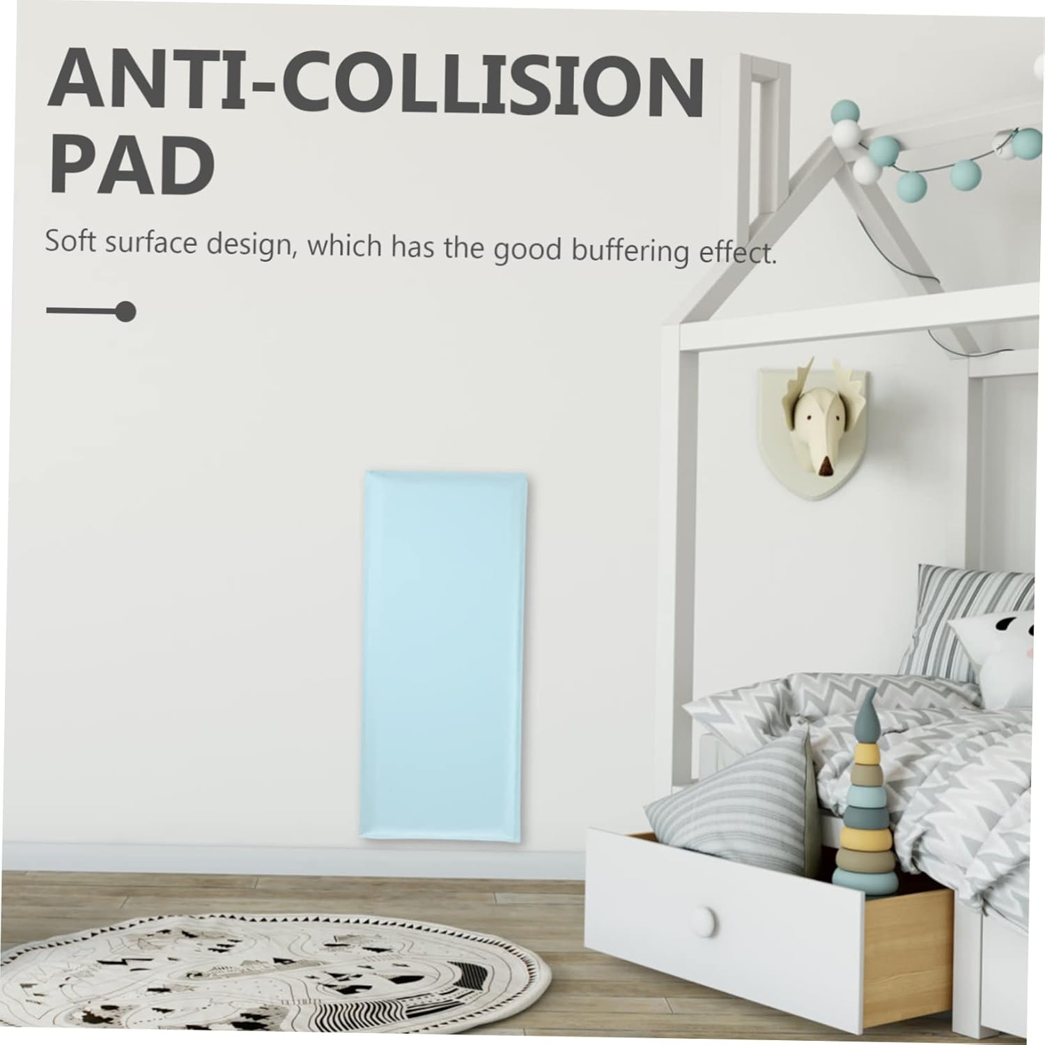 NOLITOY 5 calcomanías de pared anticolisión, almohadilla sensorial para tatami, almohadilla anticolisión, almohadillas de espuma para niños,