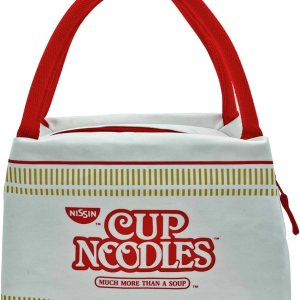 Nissin Cup Noodles Cup Noodles – Lonchera aislada, color blanco, Blanco, Cup Noodles Bolsa de almuerzo aislada Nissin Cup Noodles Cup Noodles – Lonchera aislada, color blanco, Blanco, Cup Noodles Bolsa de almuerzo aislada