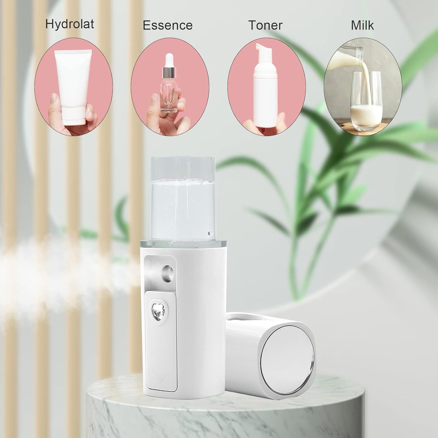 Nano Facial Mister Portátil Mini Face Mist Práctico Pulverizador Automático Extensiones de Pestañas Fresco Vaporizador Facial