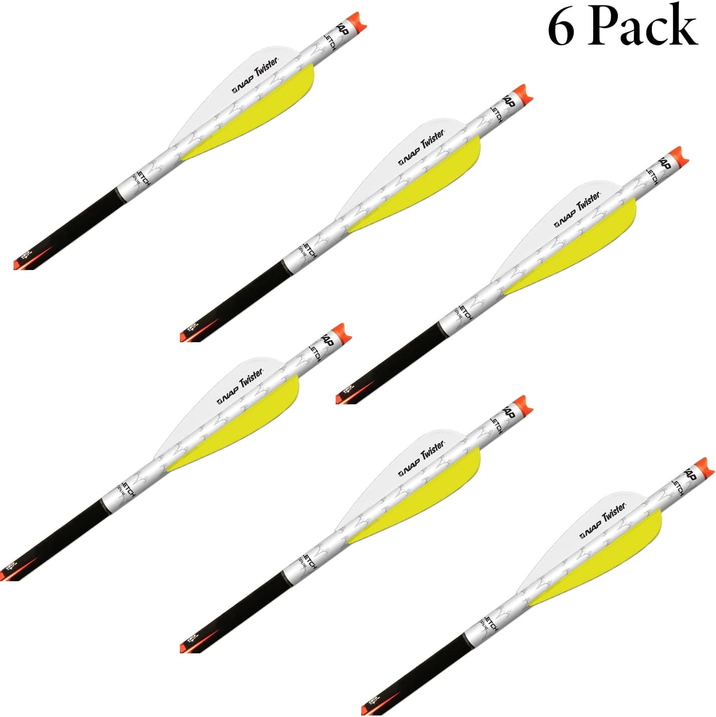 New Archery Products Quikfletch Twister 3-Inch 3-Vane Easy-to-Use Stabilizing Fletching for Increased Accuracy of Crossbow Bolts – 3 & 6 Pack
