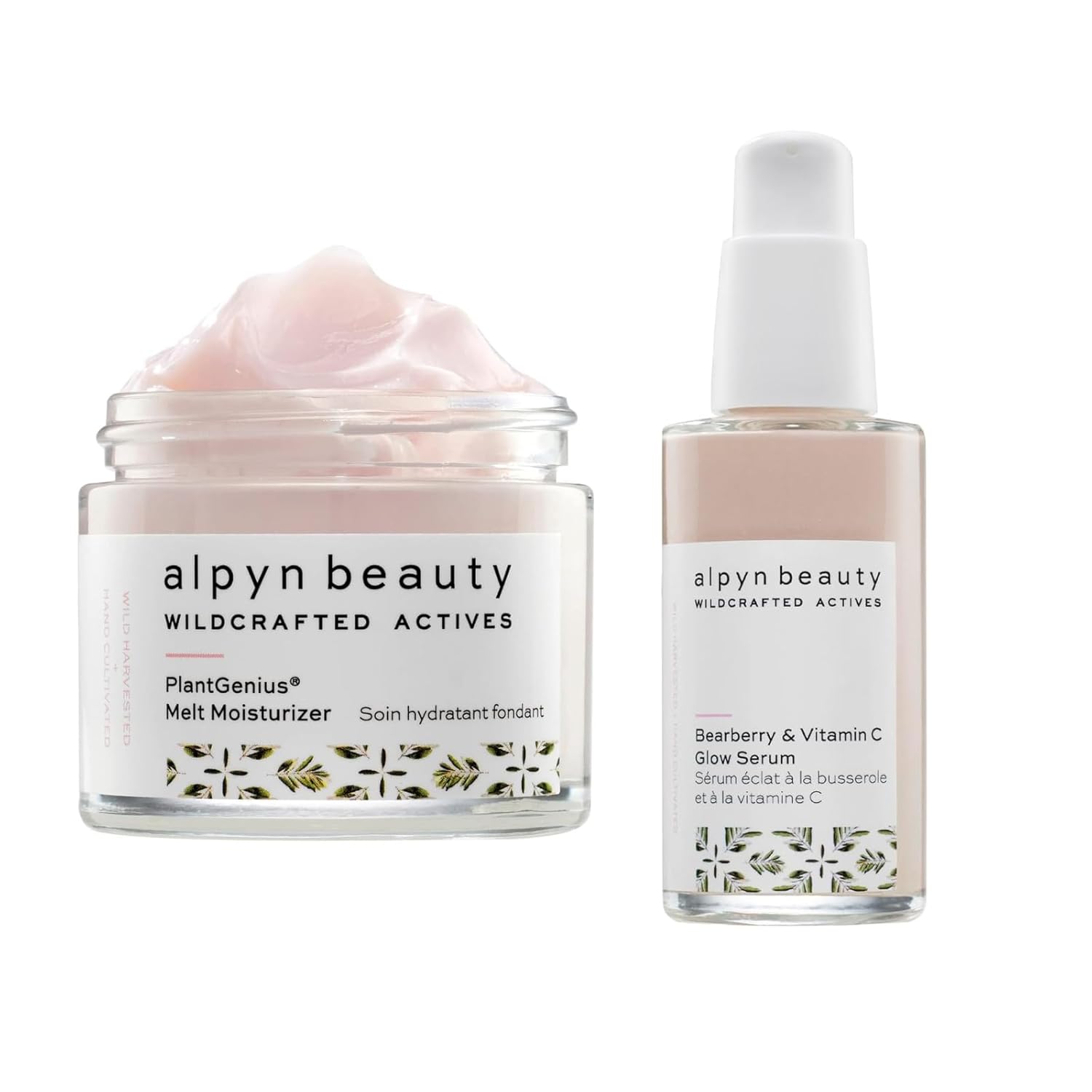 Alpyn Complexion Perfection Bundle  Crema hidratante derretida  Vitamina C y suero de brillo de gayuba
