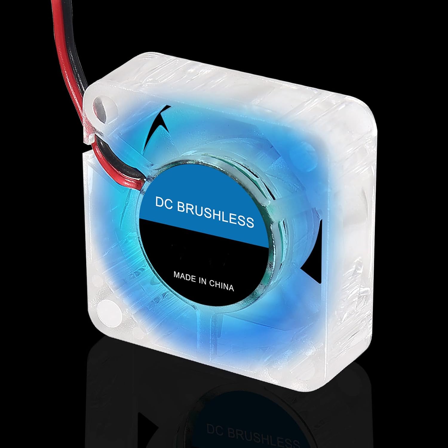 4 unids 3010 ventilador 1.181 in 1.181×1.181×0.394 in RGB ventilador color Led DC 24V 3010 DC enfriador hidráulico rodamiento sin escobillas