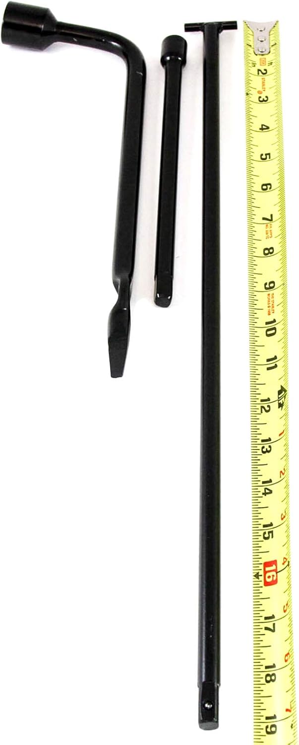 Red Hound Auto 2005-2019 compatible con Nissan Frontier Lug Wrench Kit de repuesto de herramienta de neumático para gato de repuesto