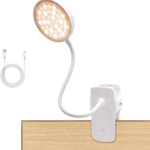 LVJING Luz con clip, luz de libro regulable para leer en la cama, luz de lectura de 1800 mAh, luz de abrazadera de temperatura de color, modo de luz LVJING Luz con clip, luz de libro regulable para leer en la cama, luz de lectura de 1800 mAh, luz de abrazadera de temperatura de color, modo de luz