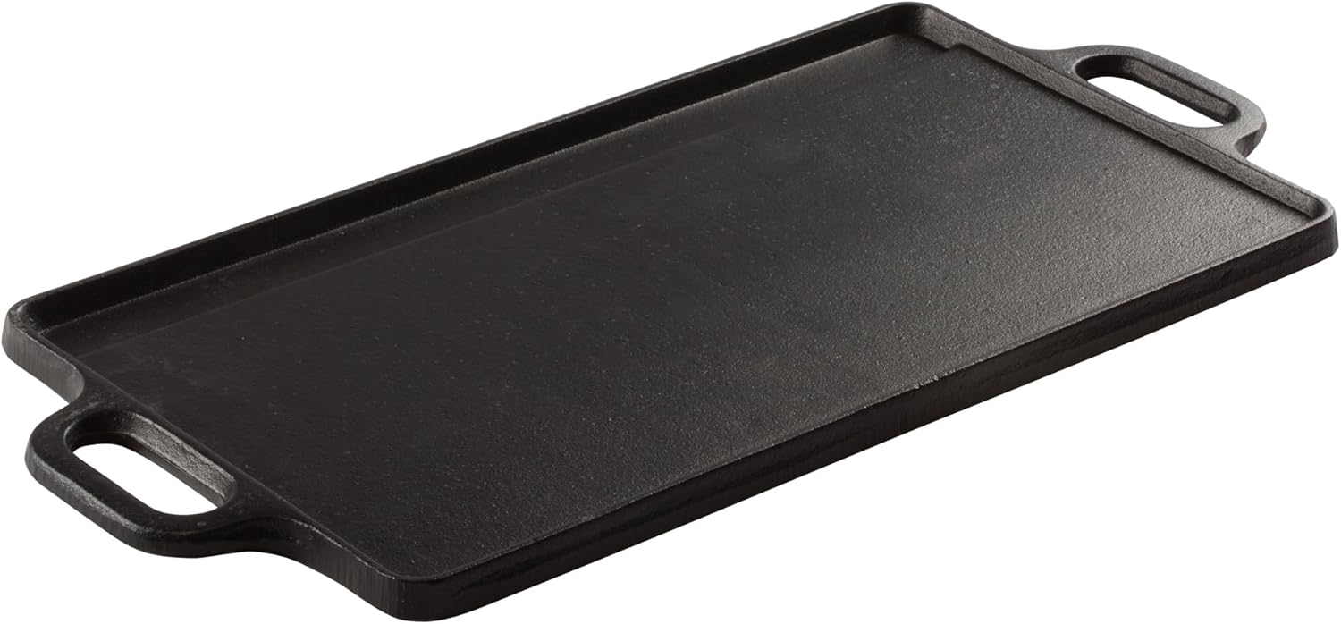 Winco Plancha de hierro fundido, revestimiento negro