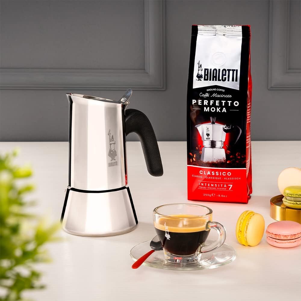 Bialetti Cafetera de inducción Venus (6 tazas) y placa de inducción