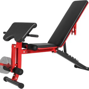 Mikolo Banco de pesas multifuncional ajustable con extensión de piernas, rizo de piernas y accesorio de almohadilla de predicador, bancos de Mikolo Banco de pesas multifuncional ajustable con extensión de piernas, rizo de piernas y accesorio de almohadilla de predicador, bancos de