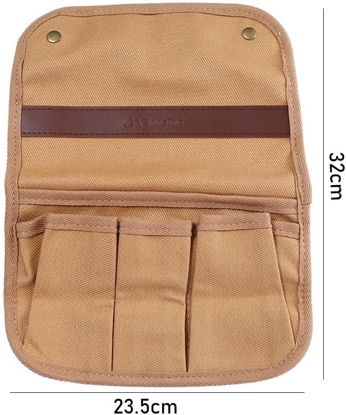 1 bolsillo lateral para silla de exterior, bolsa de almacenamiento para reposabrazos, organizador plegable portátil para acampar al aire libre