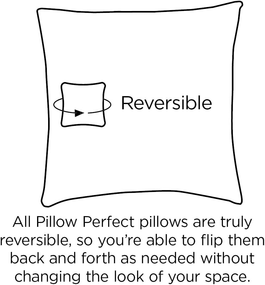 Pillow Perfect Sealife Marine – Cojines de asiento para exteriores e interiores (parte trasera redonda), 2 unidades (paquete de 1), azul
