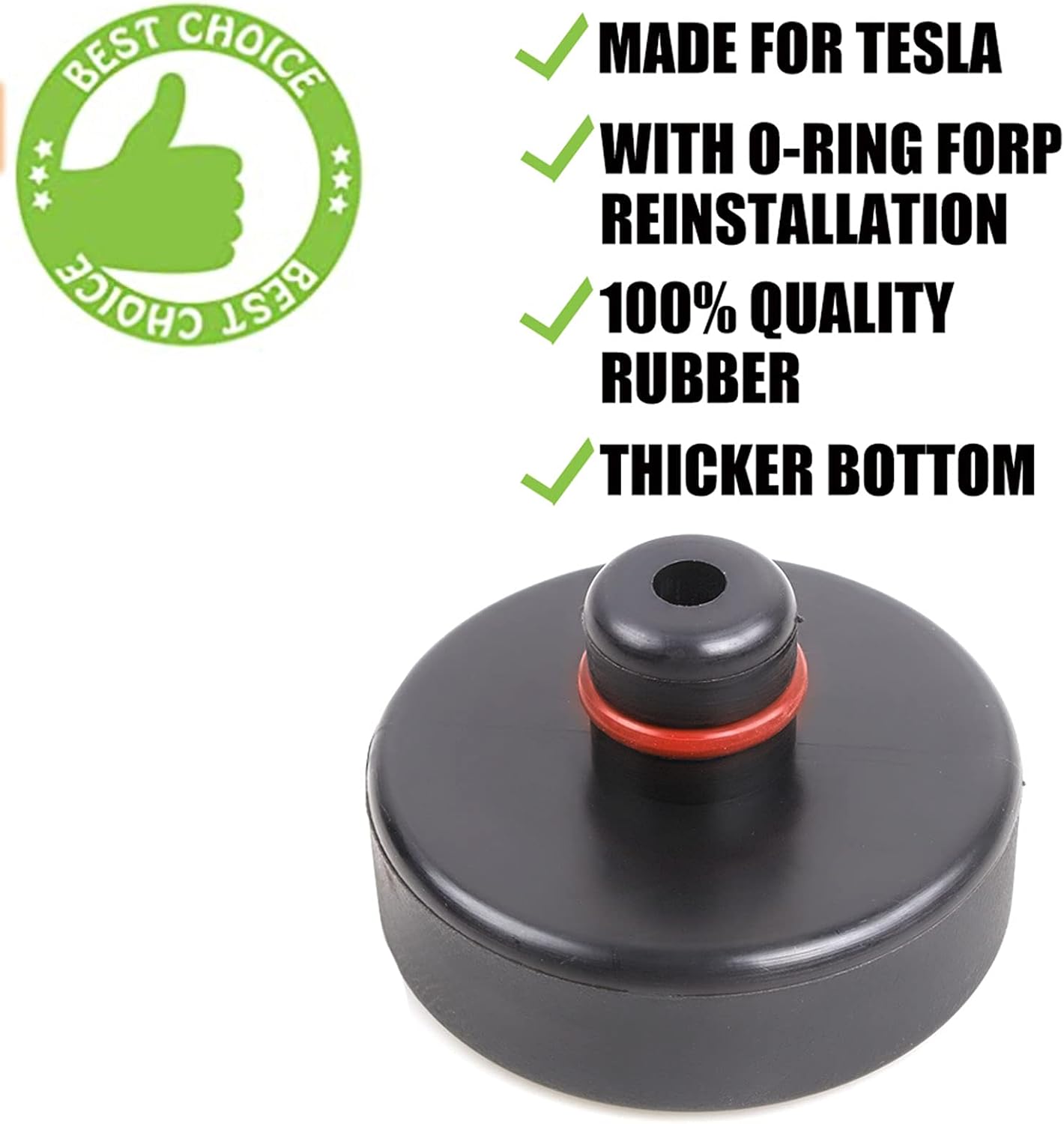 muge racing Almohadilla de elevación de gato para Tesla Model 3SXY, adaptador resistente con bolsa de almacenamiento (4 piezas)