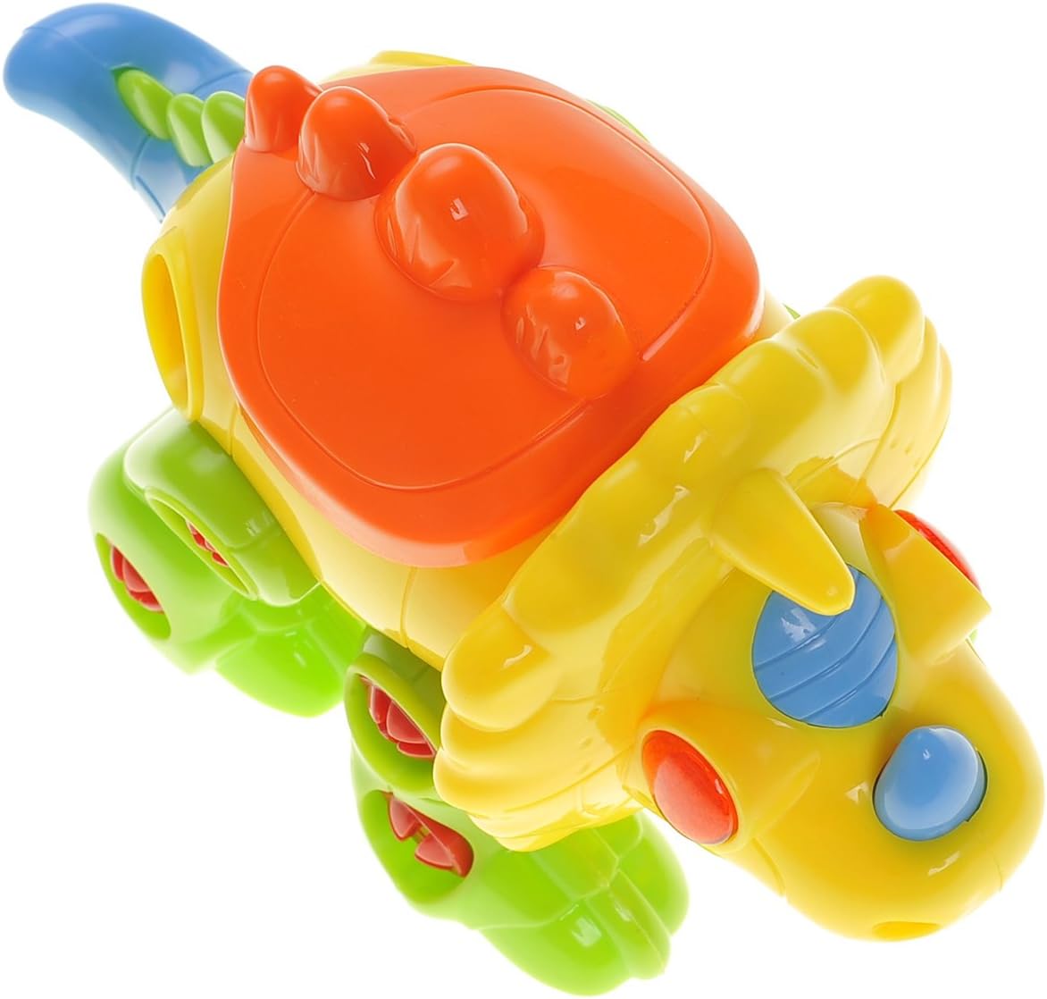 PowerTRC Take-A-Part Educational Triceratops – Dinosaurio de construcción con luces y sonido  Juego de juguetes de construcción con 2