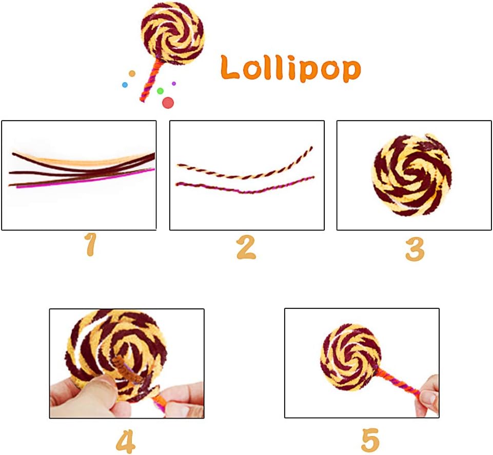 Juego de 100 limpiapipas de chenilla, de color sólido, para limpiar tuberías, manualidades, manualidades, decoración, tallos de felpilla (marrón)