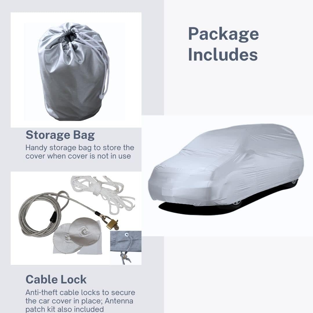ShieldAll – Funda para SUV, anti-rayos UV, resistente a la intemperie, funda suprema para SUV que se adapta hasta 16.5 pies de largo