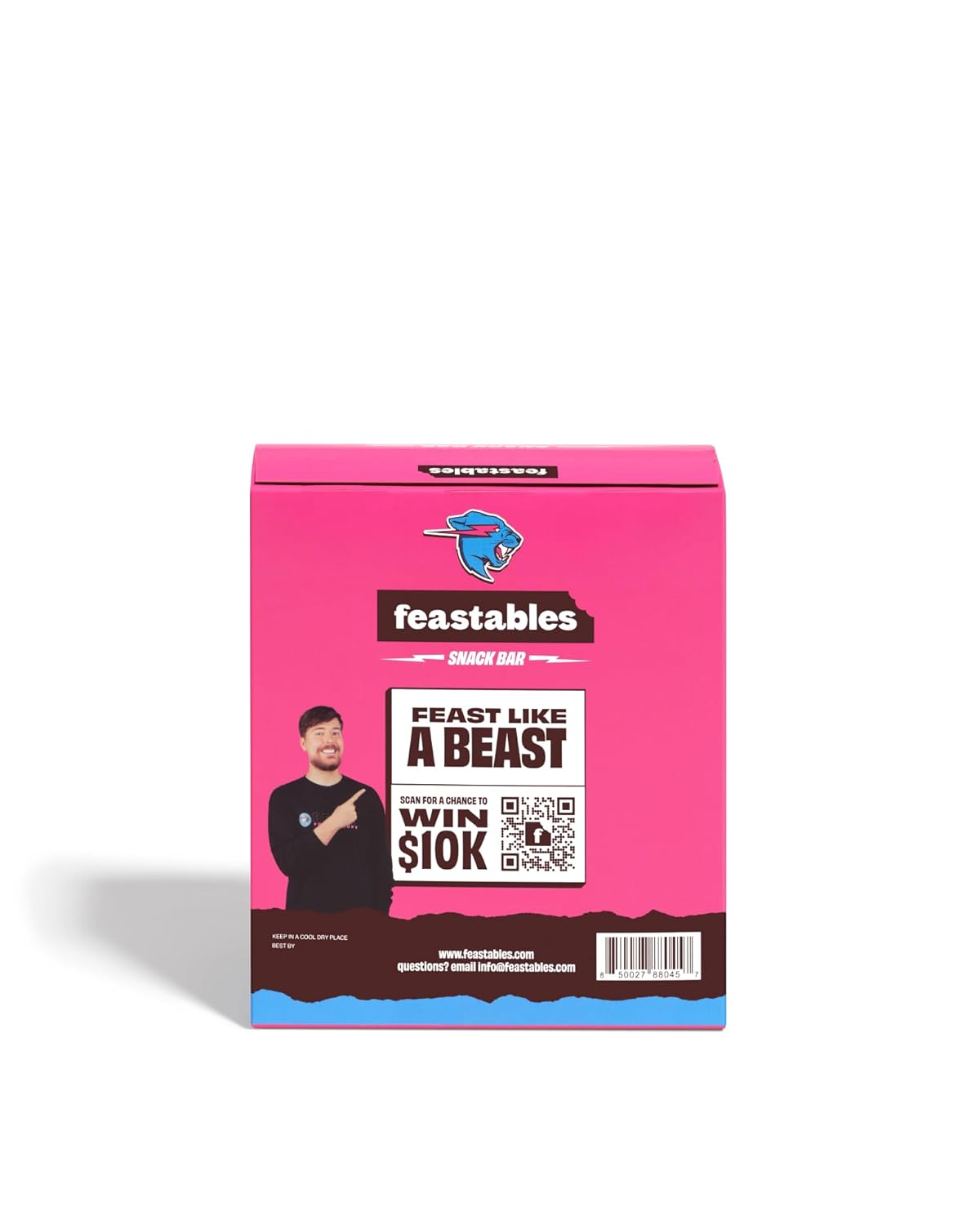 Feastables MrBeast – Barras de chocolate con chispas de chocolate (caja de 5 unidades, paquete de 6)