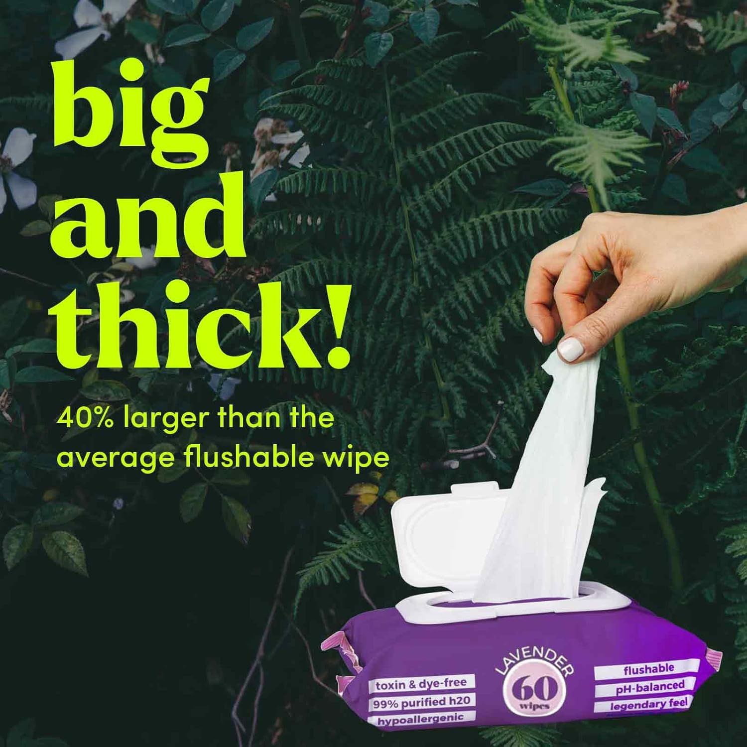 Goodwipes Toallitas desechables para glúteos hechas con botánicos calmantes y aloe – Dispensador de toallitas húmedas suave y suave para uso