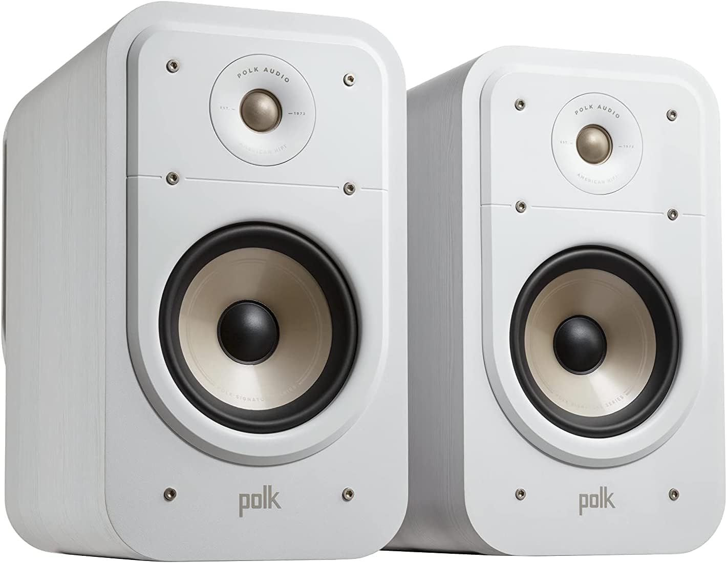 Polk Signature Elite ES20 – Altavoz de estantería, audio de alta resoluc., compatible cDolby Atmos y DTSX, tweeter de 1 pulg y woofer de 6.5 pulg,