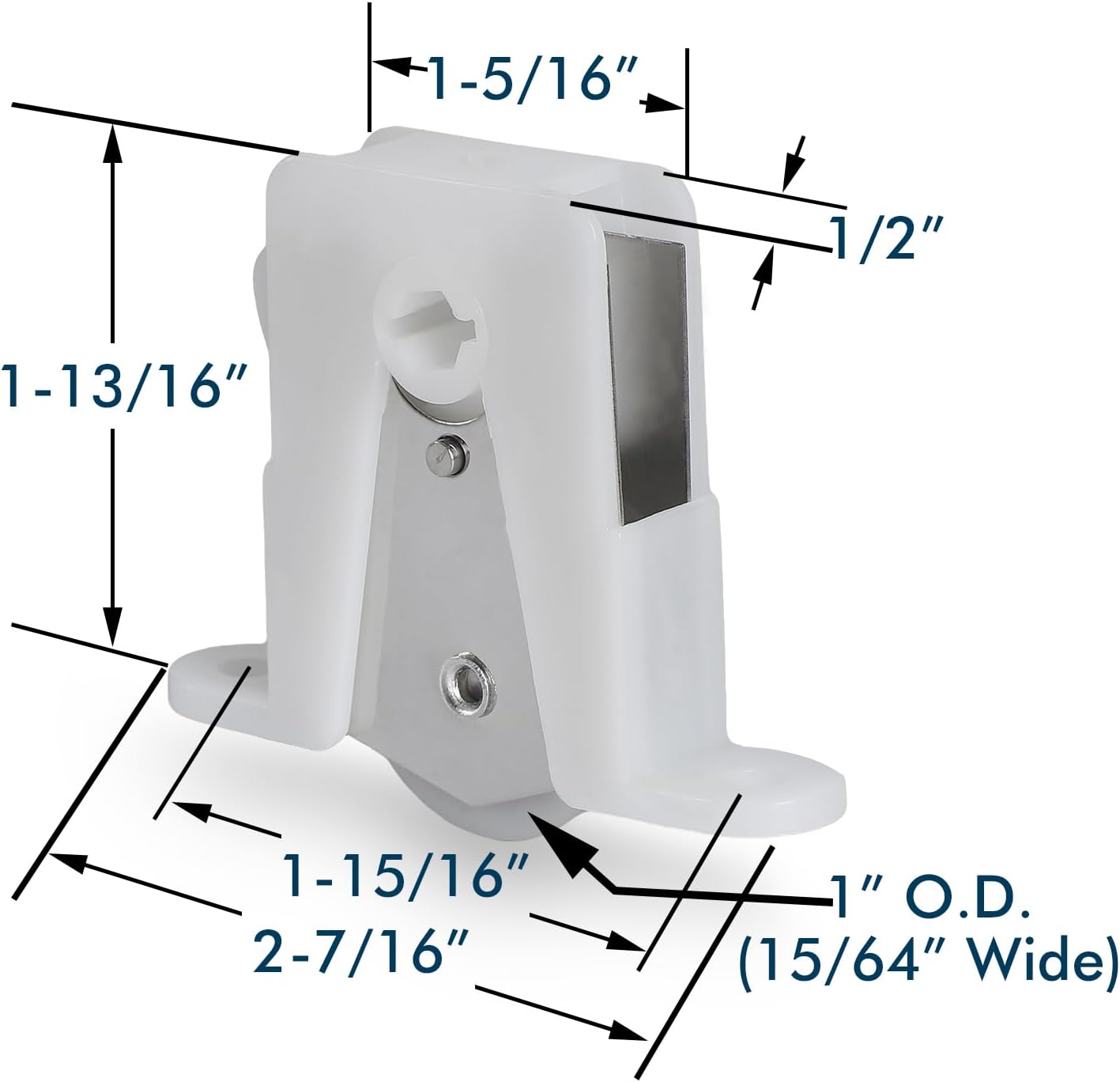 Ensamblaje de rodillo inferior para puerta corredera para Andersen Parte #1274104 (antes de 1991), ruedas cóncavas de nailon de 1 pulgada,