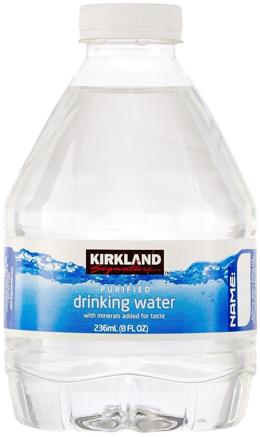Kirkland Signature – Agua purificada (botella de 8 onzas líquidas, 80 unidades)