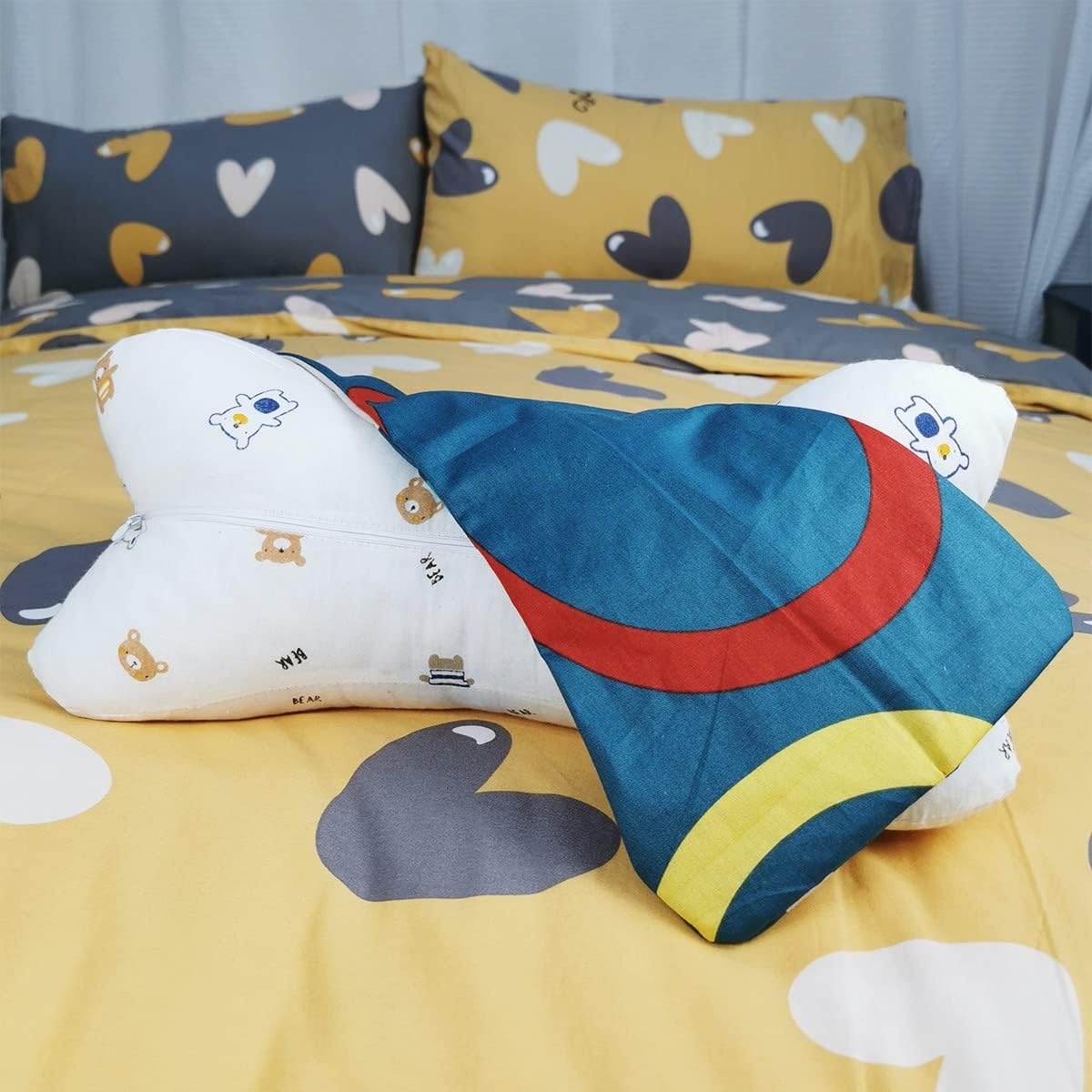 Almohadas de hueso para perro, almohadas especiales para el cuello, soporte para el sueño, almohada de viaje con núcleo de almohada, almohada