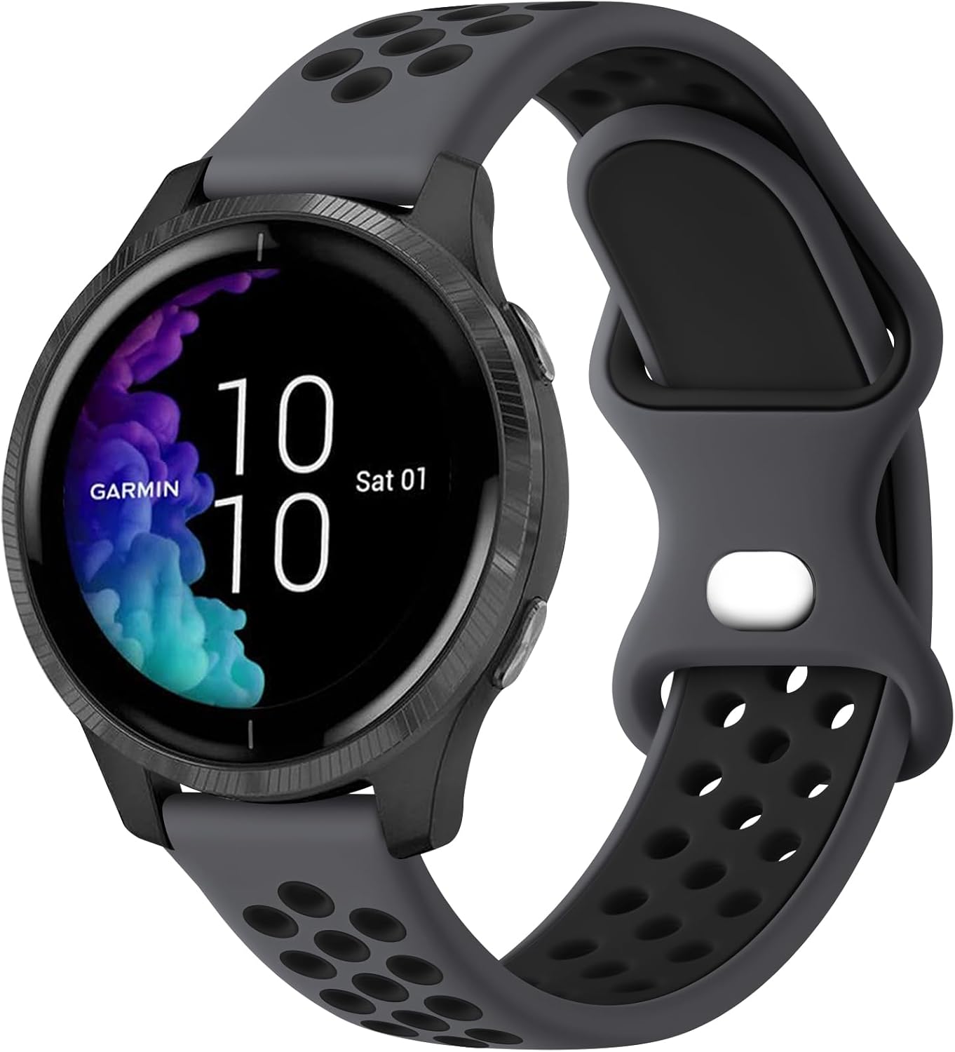 Meliya Bandas compatibles con Garmin Venu 2 Plus, Venu Sq, Venu y Vivoactive 3, correa de repuesto deportiva de silicona suave para Garmin Vivomove