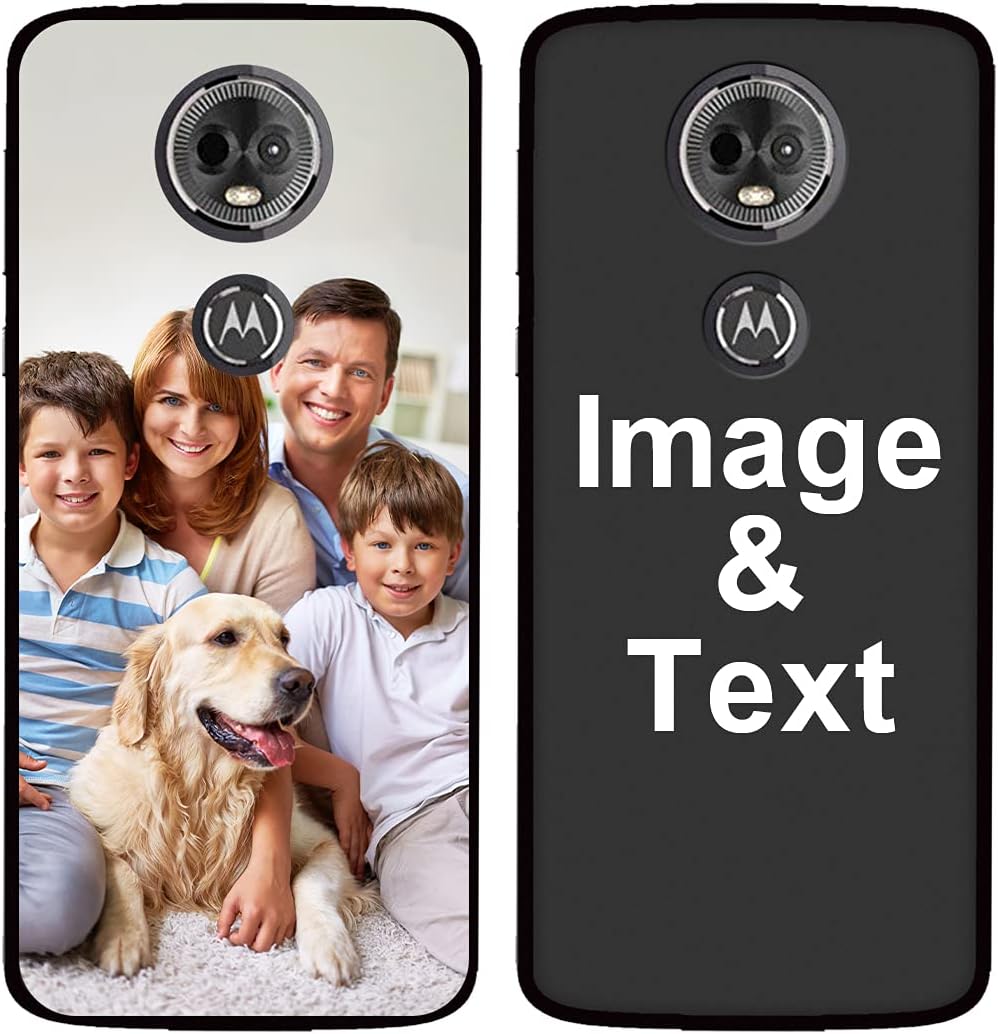 Styletify Funda de fotos personalizada para Moto E5 Plus, funda de silicona a prueba de golpes, funda de teléfono personalizada de caramelo suave,