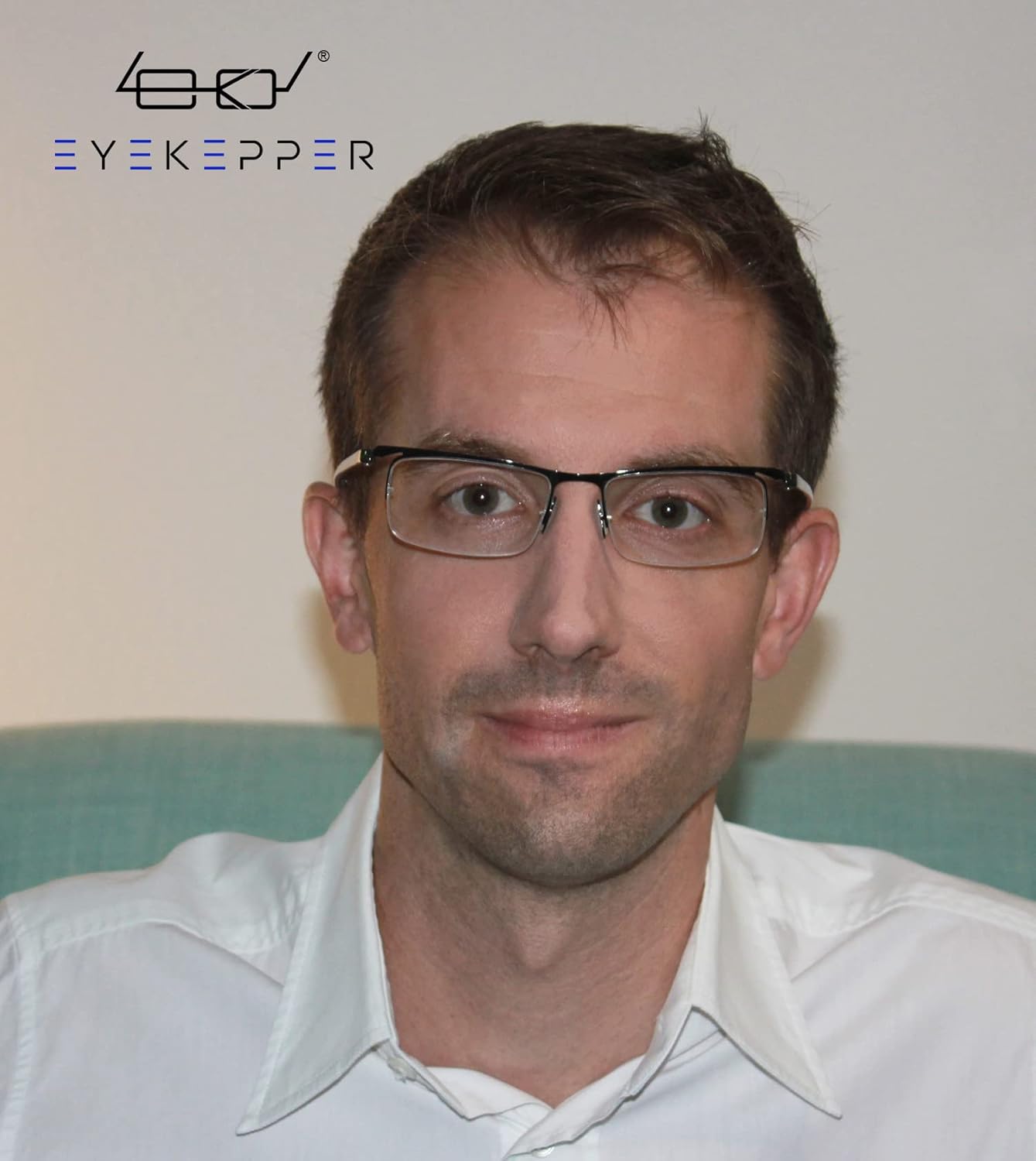 Eyekepper 3 pares de gafas de lectura de media llanta para hombres de metal, marco negro +2.75