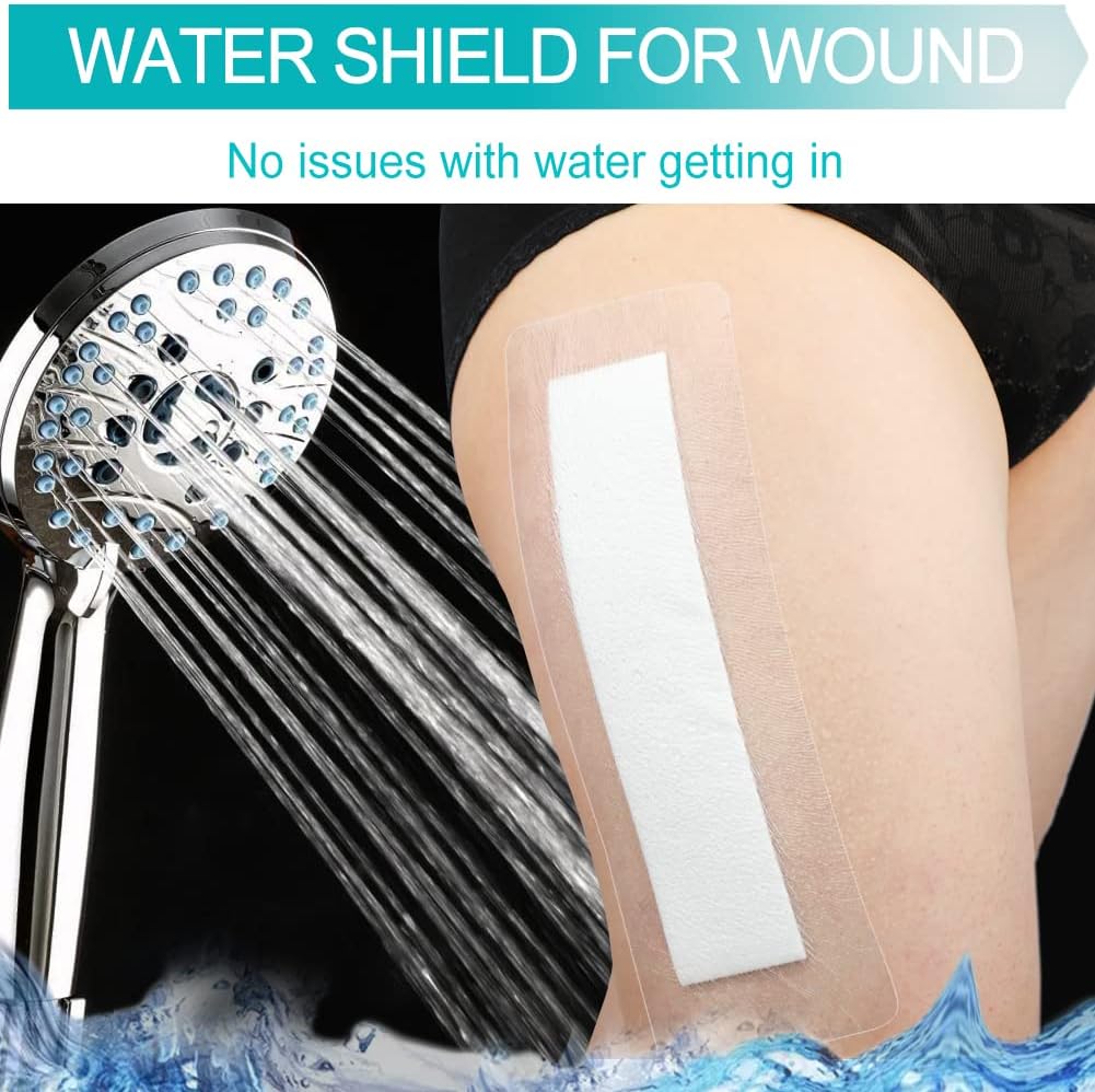 Vendajes de incisión impermeables para heridas grandes, reemplazo de rodilla y cadera, cinta adhesiva para vendaje de isla adheisve, protector de