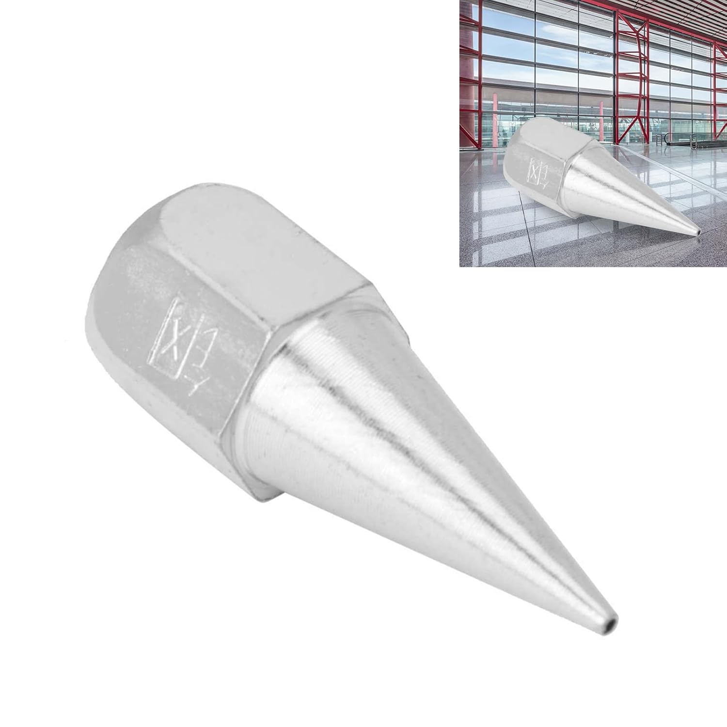 Fydun Grease Gun Nozzle Tip, 5PCS Metal Replacement Grease Tip Nozzle Fitting Nipple Grease Gun Lubrication Accessories