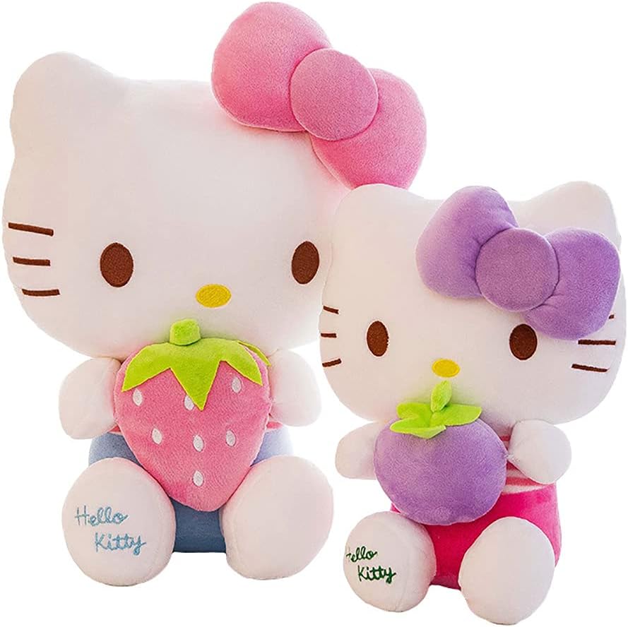 Hello Kitty – Juguetes de peluche, lindos juguetes suaves para muñecas, regalos de cumpleaños para niñas (11.8 in, morado)