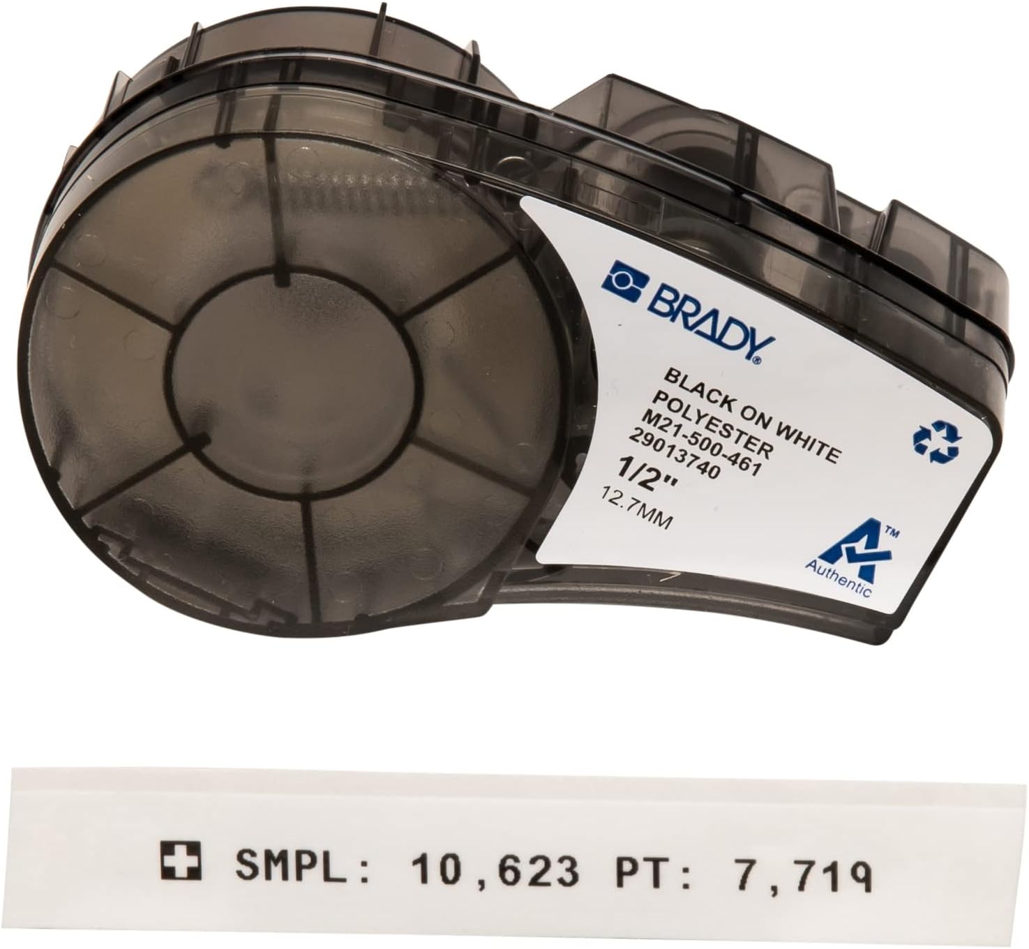 Brady Auténtica etiqueta resistente a temperaturas extremas (M21-500-461) para etiquetado de seguimiento de laboratorio, equipos y activos, negro