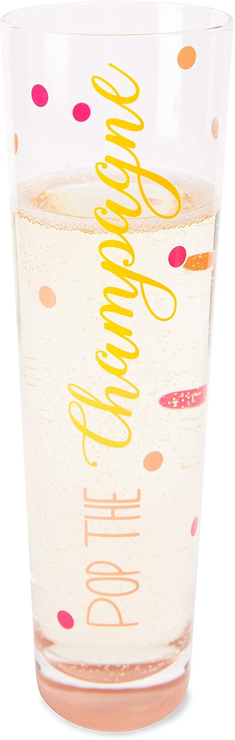Pavilion Gift Company Pop Flauta de champán de 8 oz