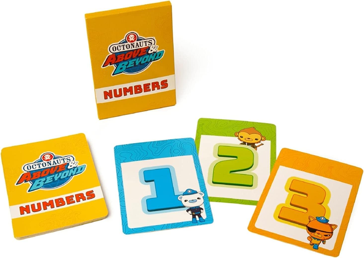 Octonauts – Juegos de cartas clásicos y tarjetas flash para niños, incluye tres juegos, letras del alfabeto y numéricas, juego de memoria, Go Fish &