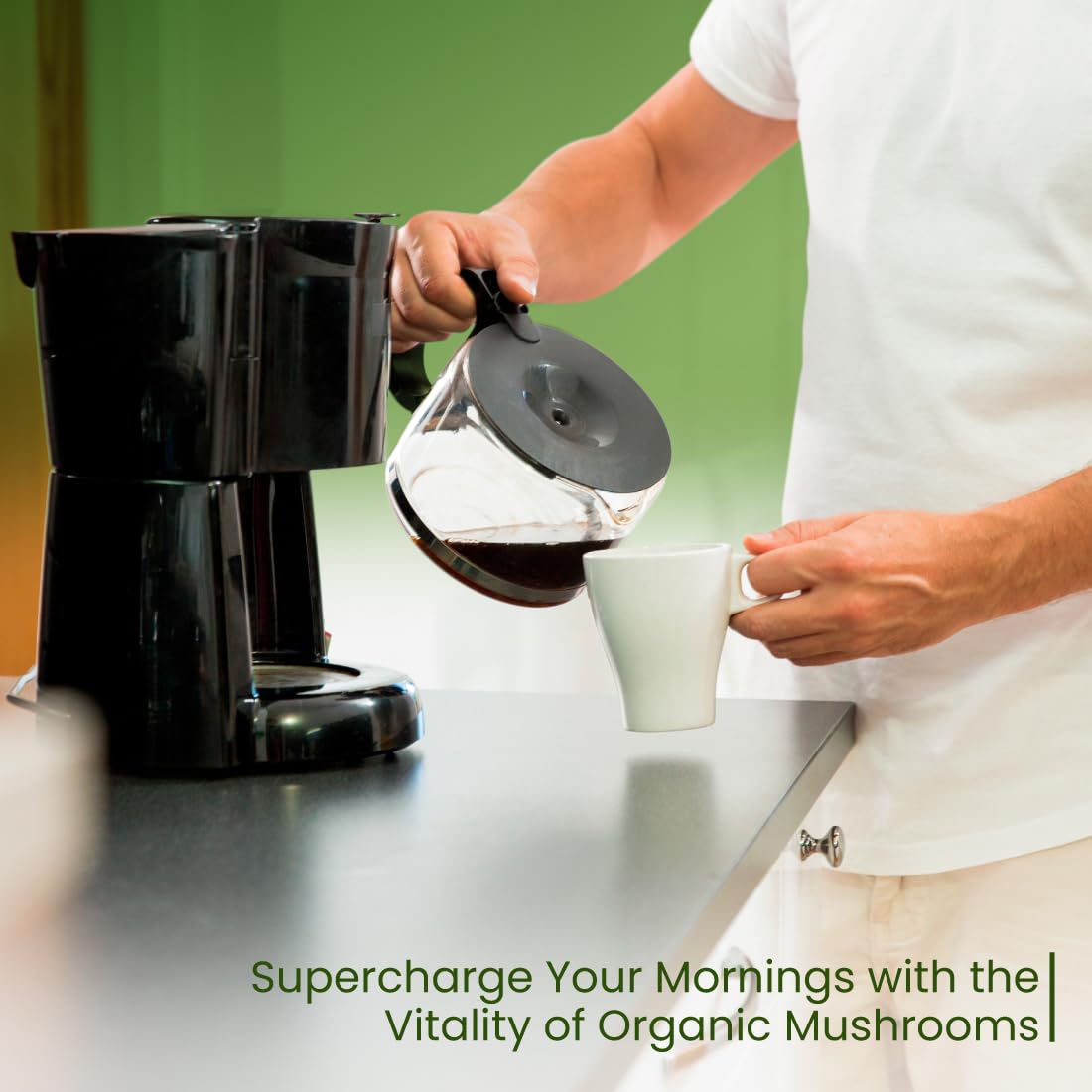 Café orgánico de hongos a granel de 5 libras  Mezcla instantánea de superalimento de melena de león + Cordyceps + Chaga + café  ligeramente
