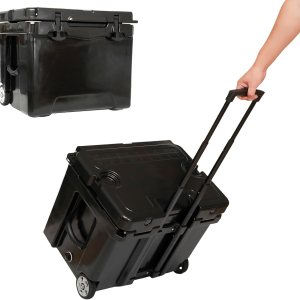 Enfriador duro con ruedas y asa, baúl de hielo de 42 cuartos de galón con ruedas que mantienen el hielo frío durante días, ideal para la playa, Enfriador duro con ruedas y asa, baúl de hielo de 42 cuartos de galón con ruedas que mantienen el hielo frío durante días, ideal para la playa,