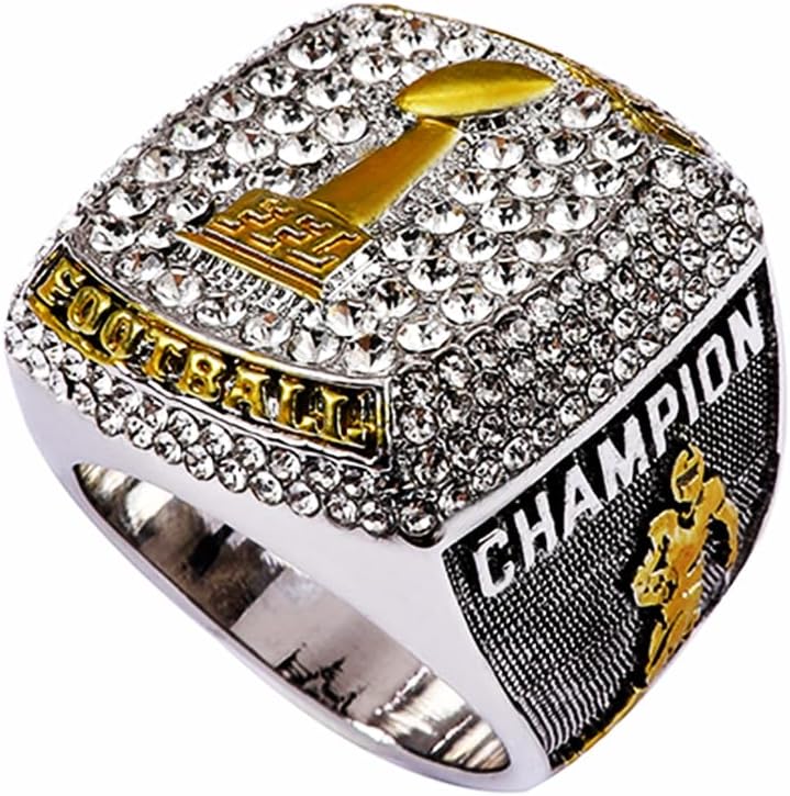 Fantasía Fútbol Anillo Trofeo Premio Premio Deportes Ganador FFL Champion Ring
