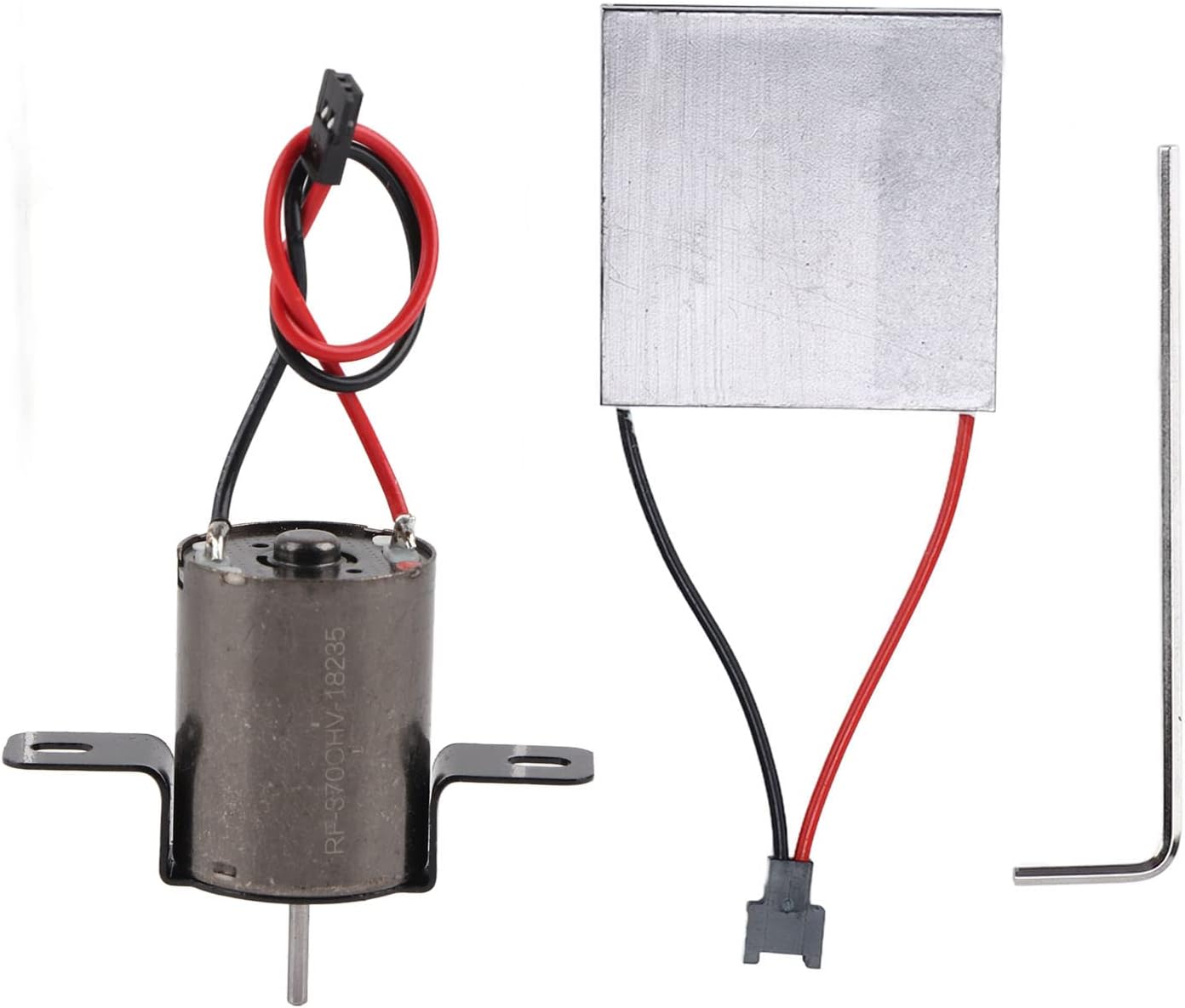 Zixyqol Piezas de reparación de ventilador de chimenea con alimentación térmica, motor de hoja de generador de ventilador de chimenea universal, kit