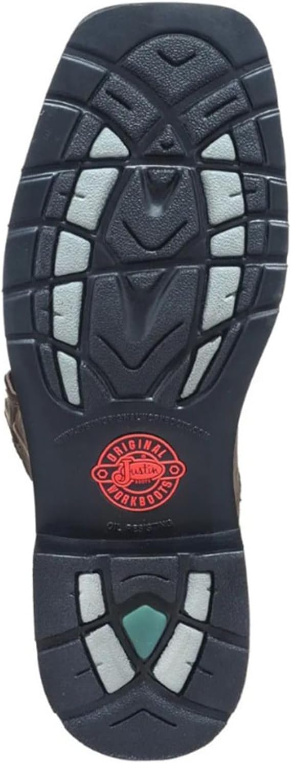 Justin Driller Western – Botas de trabajo para hombre con punta suave – Se4689