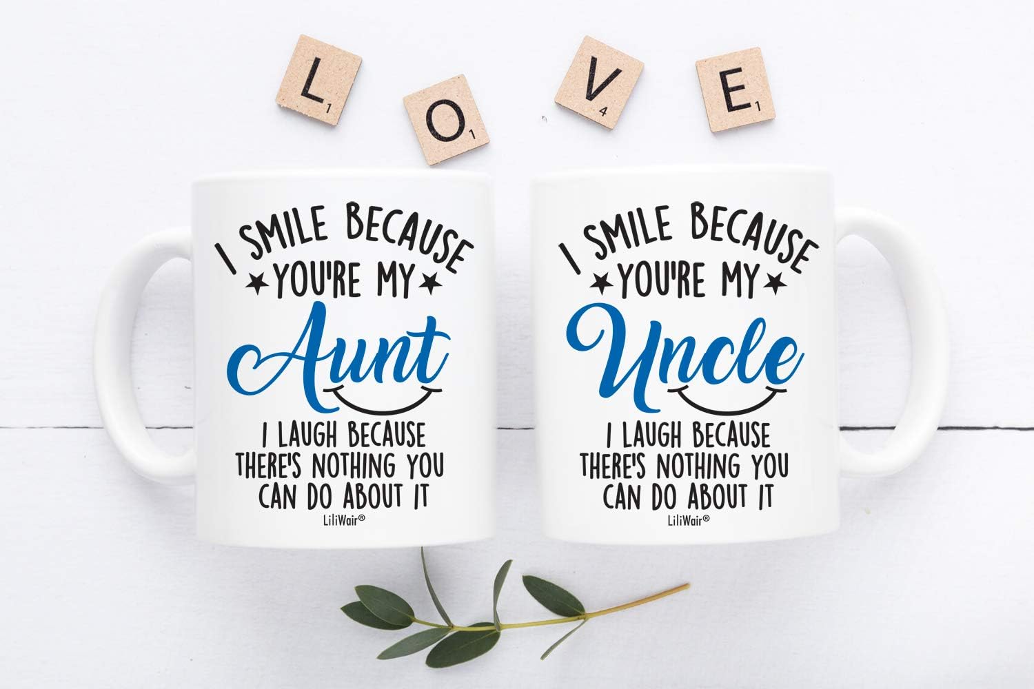 Regalos de Navidad para tío y tía de sobrina. Los mejores regalos para tías y tíos de sobrino. Tazas de café divertidas y divertidas para tías