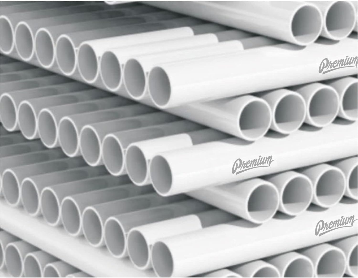 Tubo de PVC Sch40 34 pulgadas (0.75) Longitud personalizada blanca – 3FT
