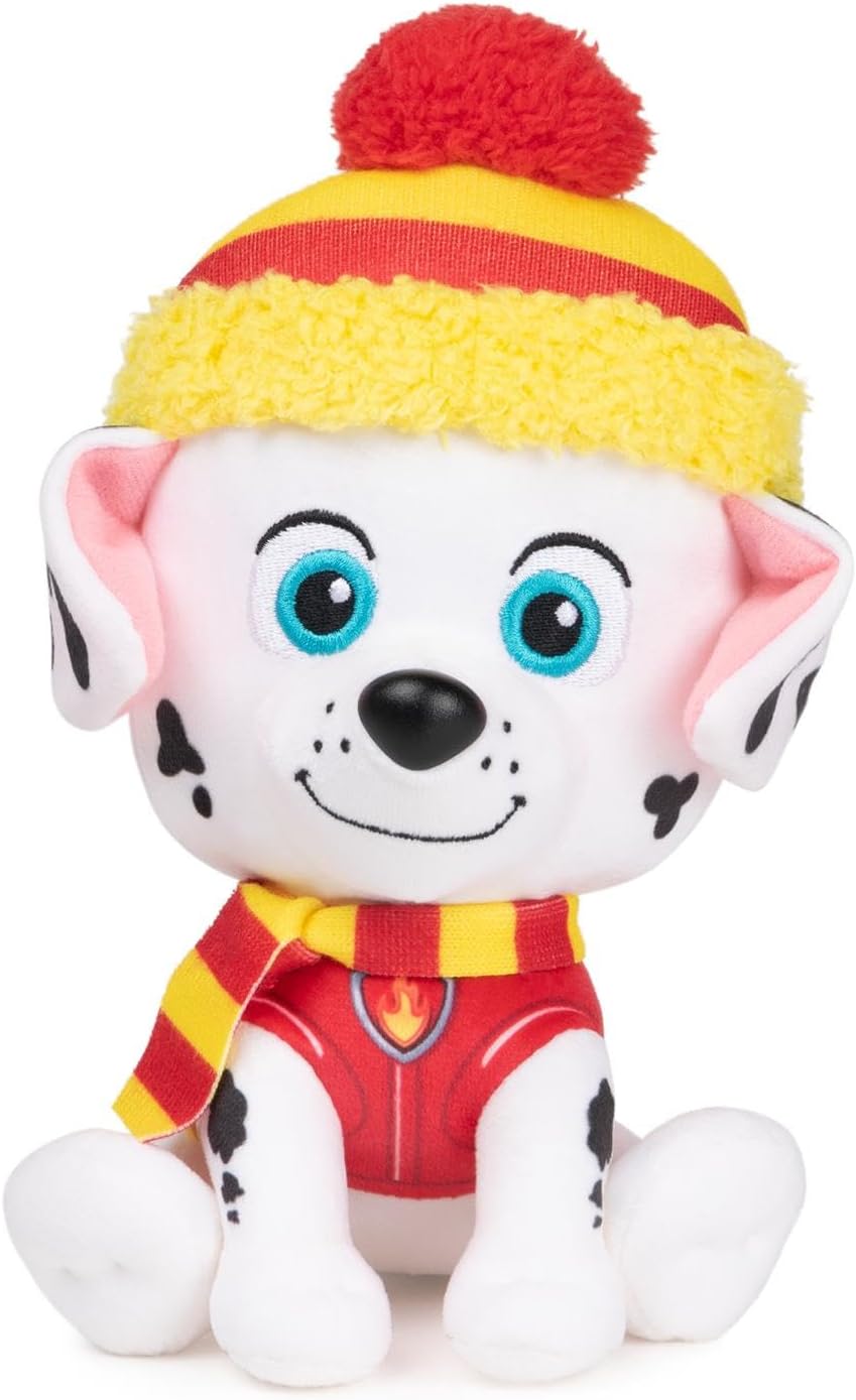 GUND Paw Patrol – Peluche de invierno de 2 piezas de 6 pulgadas, Chase y Marshall