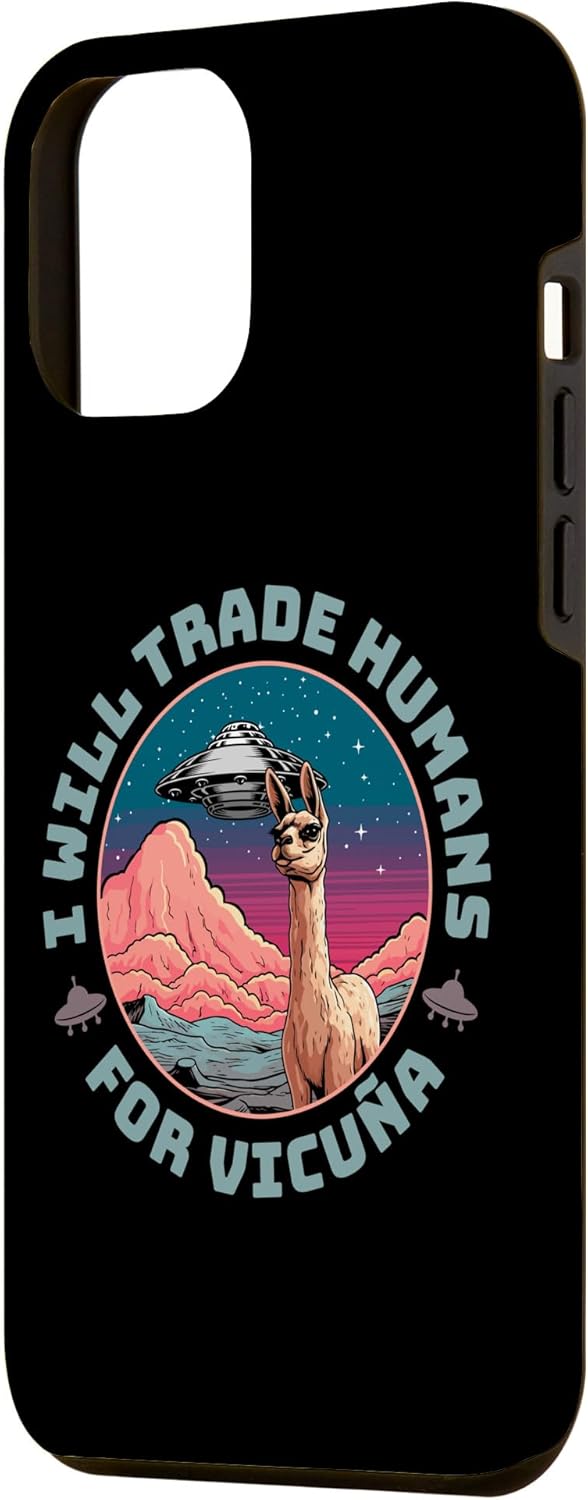 iPhone 13 Pro Max Extraterrestrial Llamma Paranormal – Spaceship Alien Llama Case