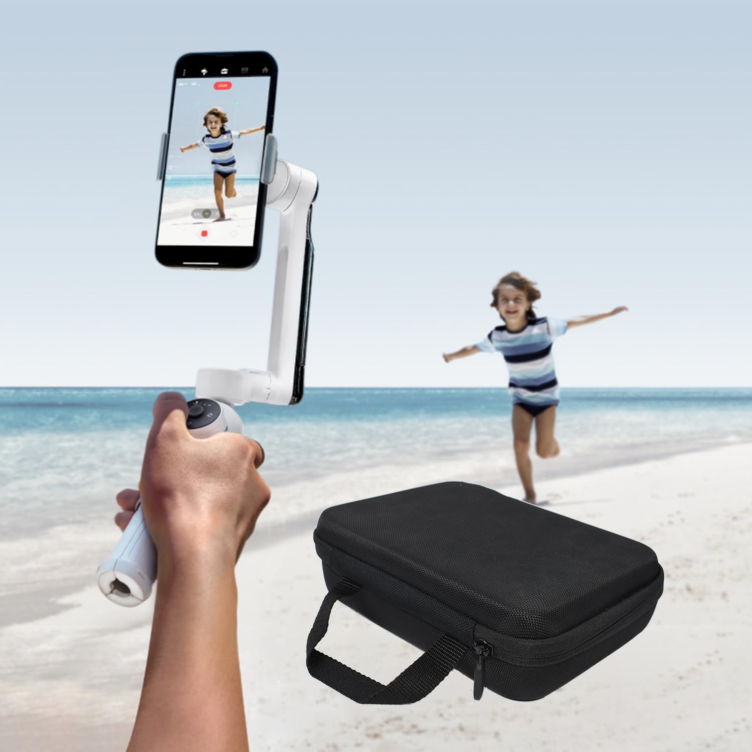 OYOCAM Funda rígida para Insta360 Flow Funda de transporte compatible con Insta360 Flow AI, juego de estabilizador de teléfono inteligente