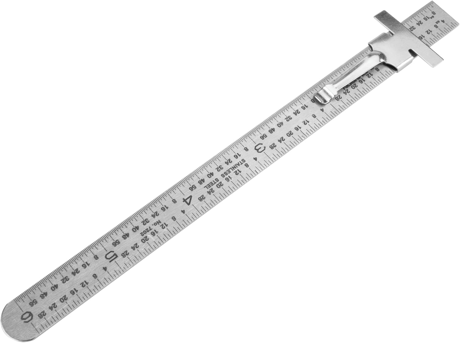 Performance Tool W5707 Medidor de profundidad deslizante de acero inoxidable de 6 pulgadas, color plateado