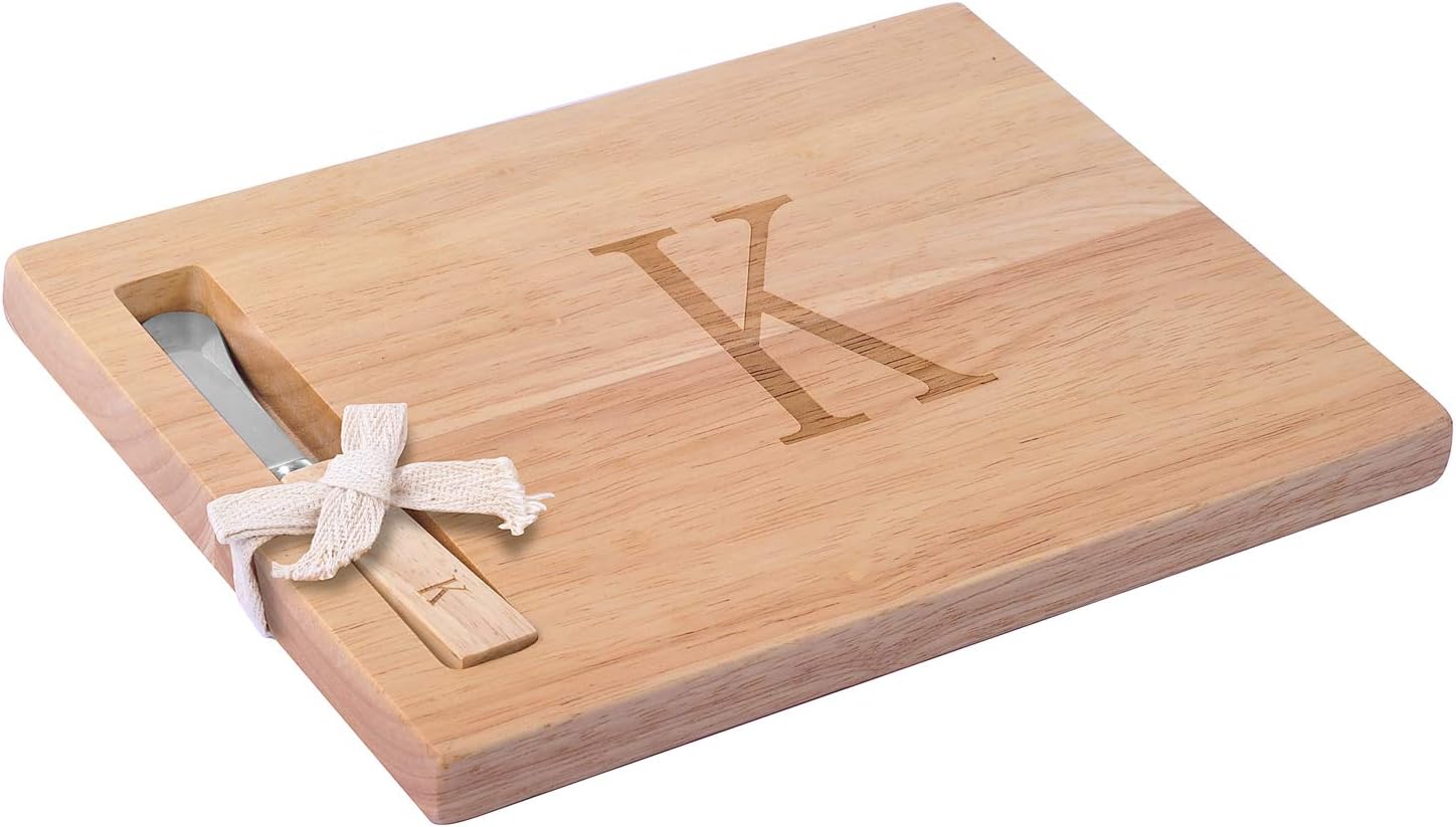 Tabla de queso de madera con esparcidor