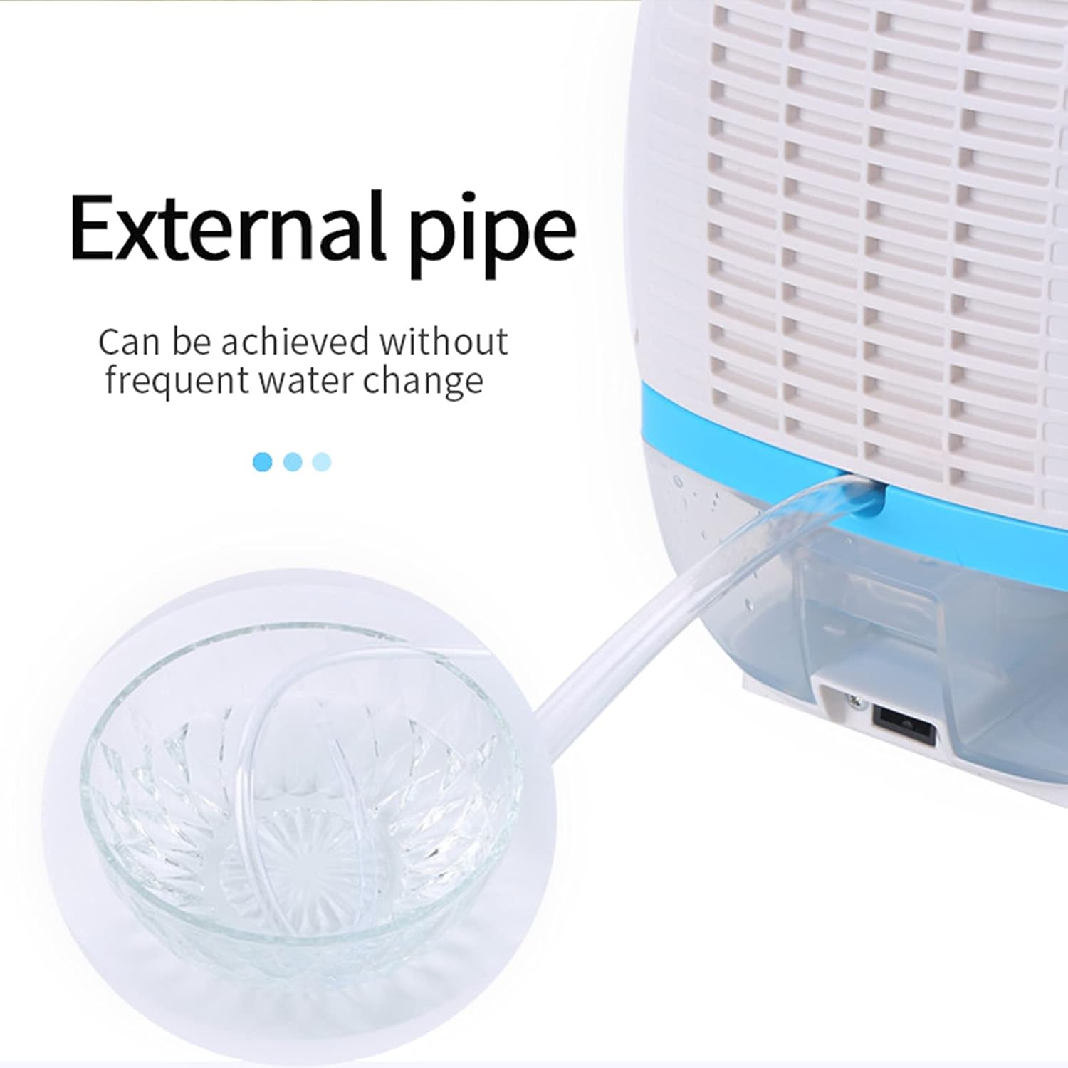 Deshumidificador portátil de 22 W de 215 pies cuadrados, mini deshumidificador remoto blanco con tanque de agua de 16.9 fl oz y pantalla LCD,