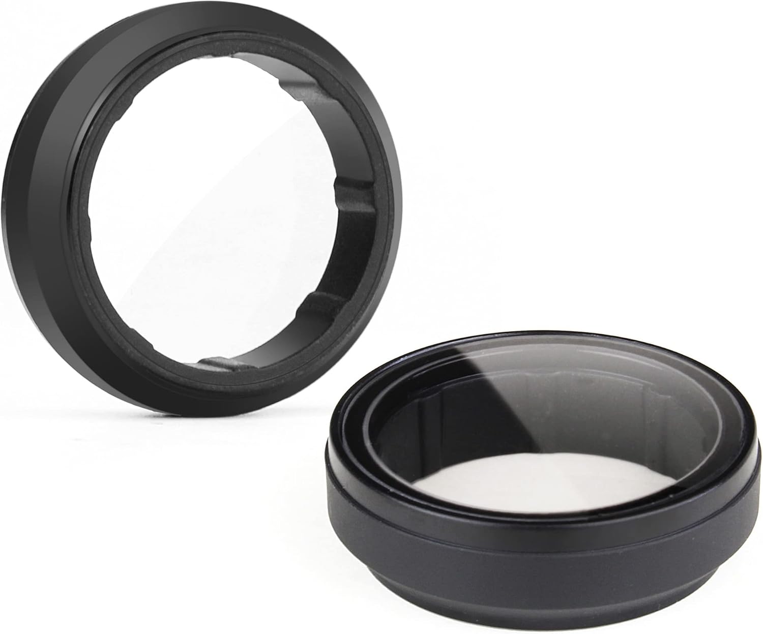 Paquete de 2 protectores de lente de filtro UV para GoPro Hero 3, Hero 3+, Hero 4 Silver Black, 0.906 in de diámetro interior, vidrio óptico de alta
