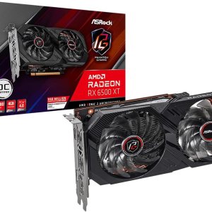 ASRock AMD Radeon RX 6500 XT Phantom Gaming D 4GB OC GDDR6 0dB Enfriamiento silencioso 18 Gbps 64-bit 7680 x 4320 Tarjeta gráfica Dual Fan HDMI ASRock AMD Radeon RX 6500 XT Phantom Gaming D 4GB OC GDDR6 0dB Enfriamiento silencioso 18 Gbps 64-bit 7680 x 4320 Tarjeta gráfica Dual Fan HDMI