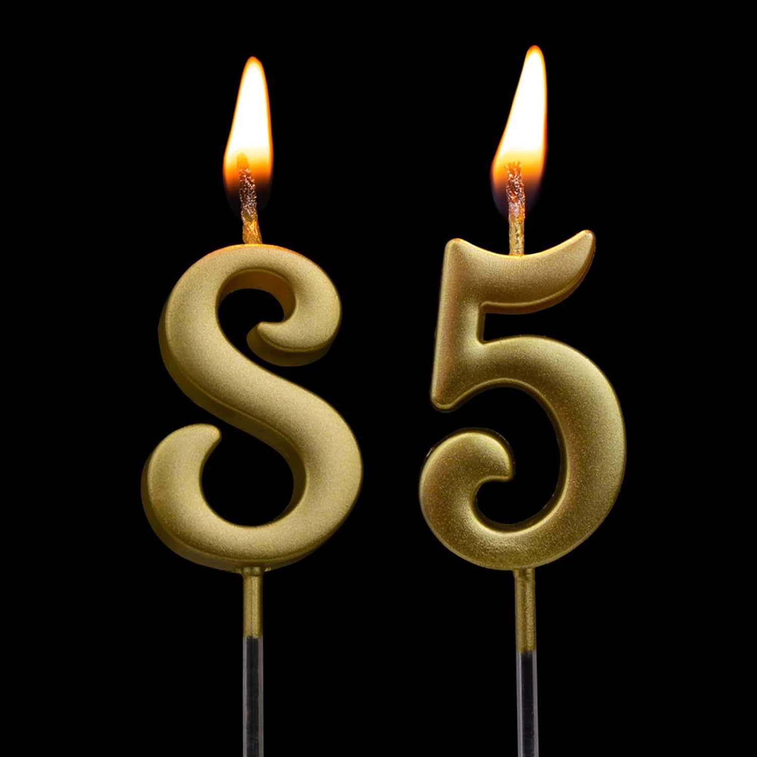 10 velas de cumpleaños con números, velas digitales de cumpleaños, para hornear, postre, pastel, fiesta, ambiente romántico, decoración número 0-9,