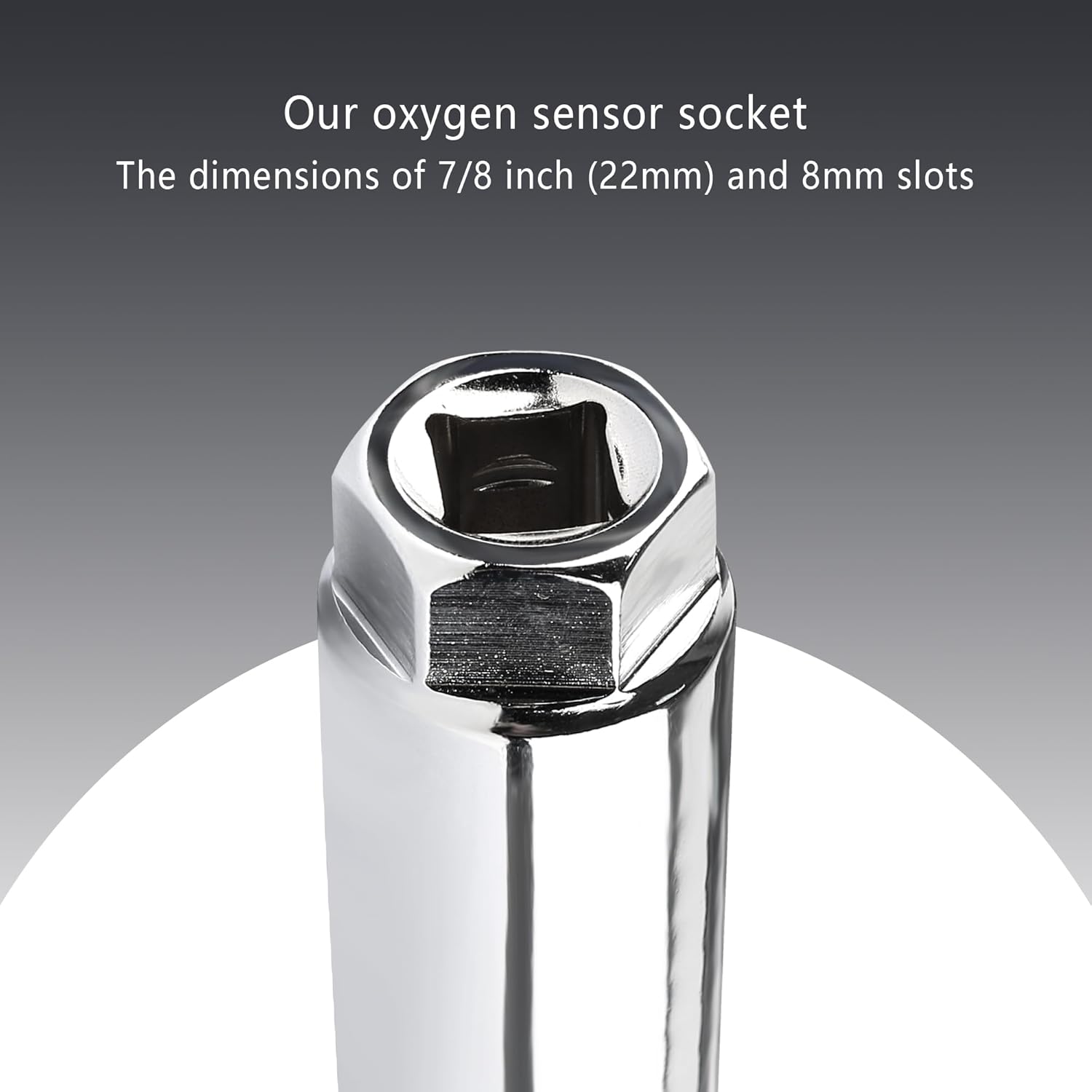 NHHC Toma de sensor de oxígeno hexagonal de 78 pulgadas con ranura de 0.315 in, desplazamiento de accionamiento por llave de sensor de oxígeno de 12